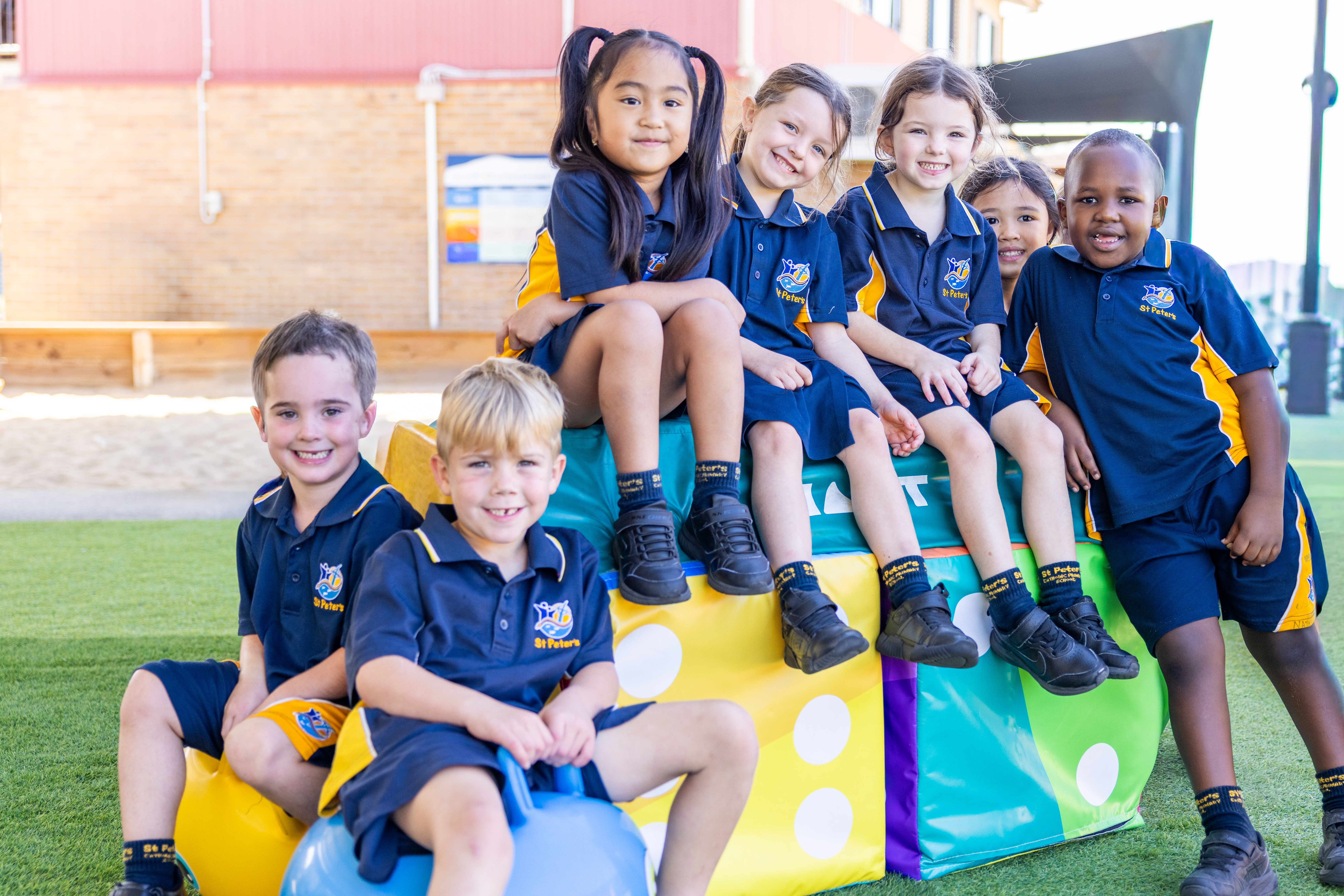 Prep students outside