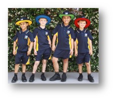 Group of students wearing summer uniforms