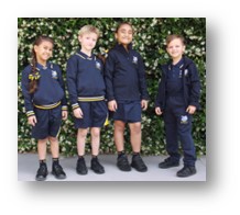 Group of students wearing winter uniforms